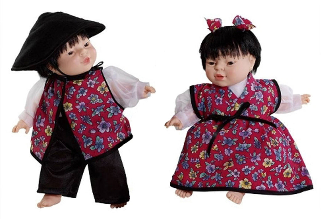 World Doll Pair of East Asian Dolls