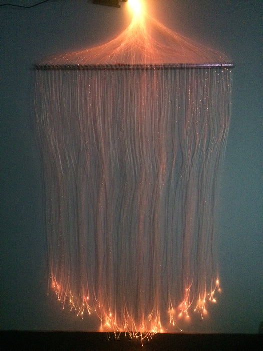 Fibre Optic Curtain (150 fibres) with interactive light