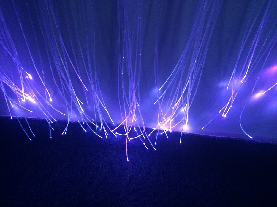 Fibre Optic Curtain (150 fibres) with interactive light