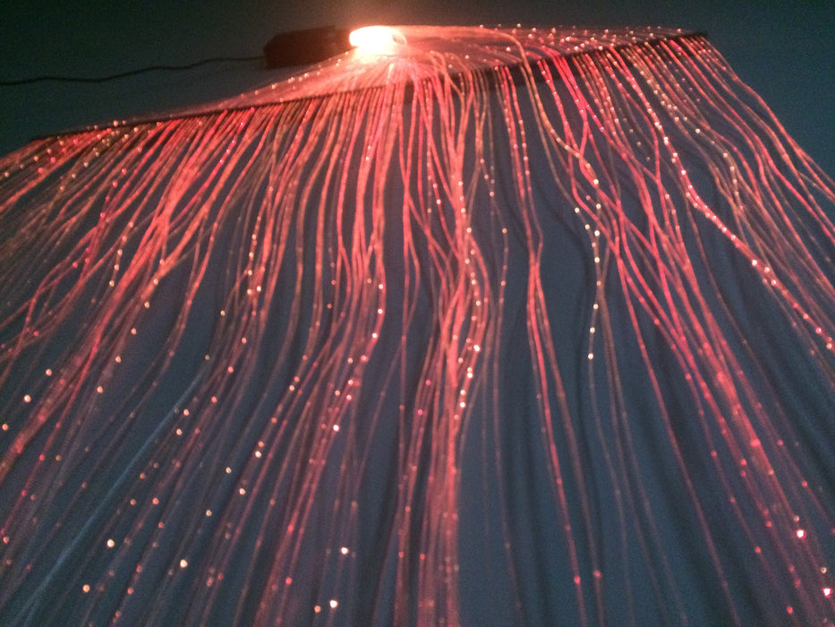 Fibre Optic Curtain (150 fibres) with interactive light