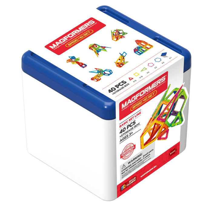 Magformers 40pc basic set + Storage box