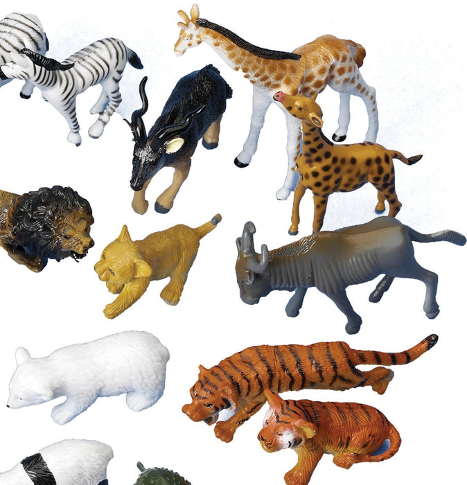 Wild Animal Figures - Pack of 26