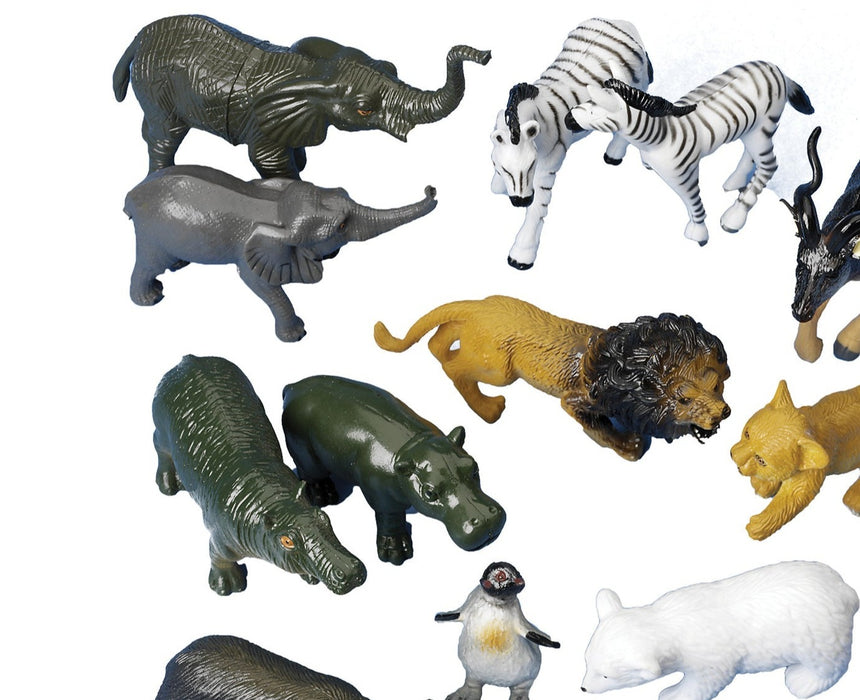 Wild Animal Figures - Pack of 26