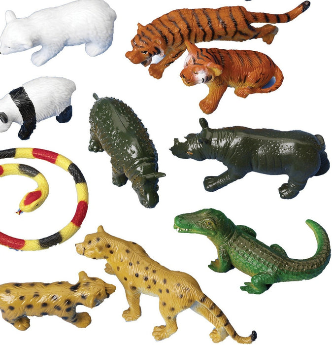 Wild Animal Figure Toy Pack of 26 Educational Toys