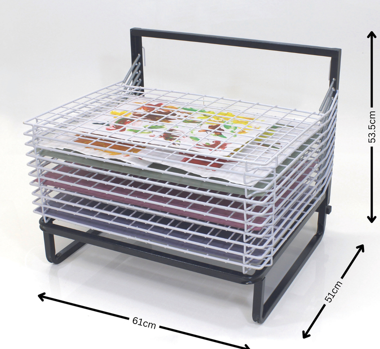 10 Shelf Spring Loaded Floor Drying Rack