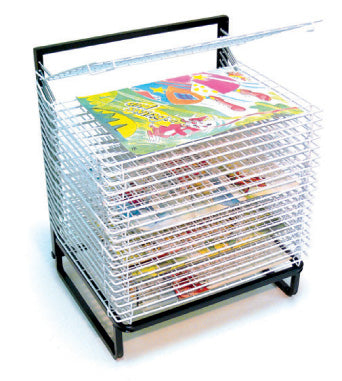 20 Shelf Spring Loaded Floor Art Drying Rack