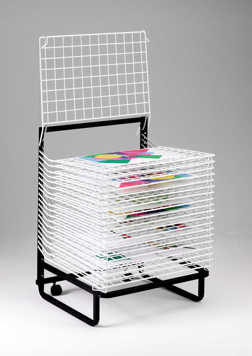 20 Shelf Spring Loaded Floor Art Drying Rack