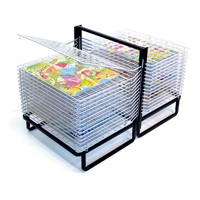 30 Shelf Spring Loaded Floor Drying Rack