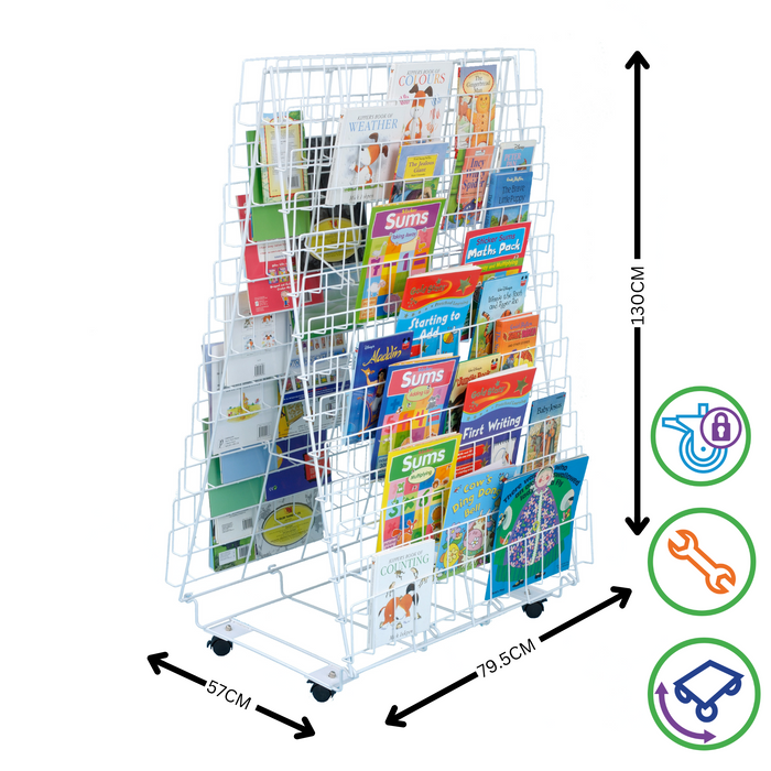 Double Sided Mobile Book Stand