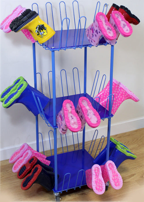 Small Mobile Welly Boot Trolley