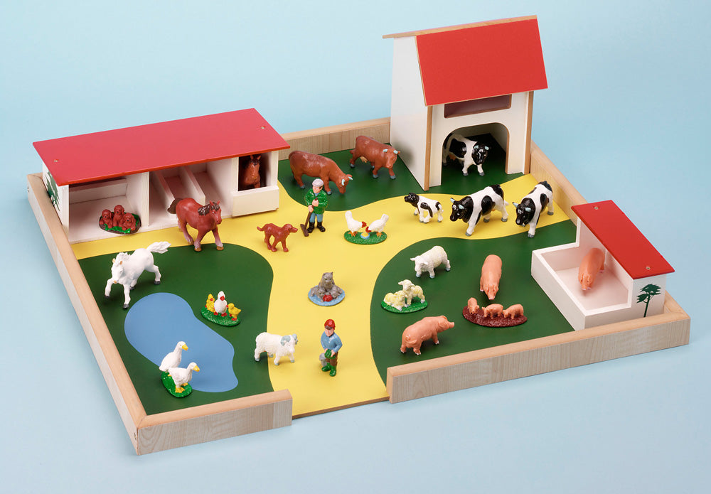 Wooden Farmyard Animals not Included Educational Toys