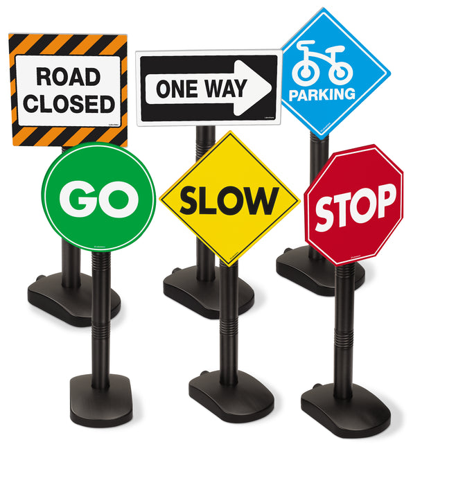 Set of 6 Traffic Signs