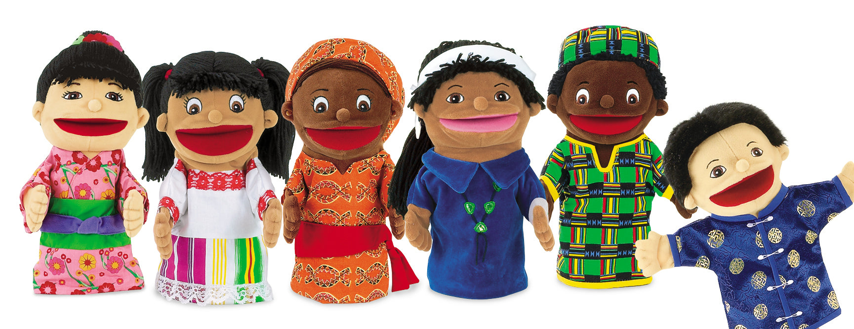 Lets Talk Multicultural Puppet Set (Set Of 6)