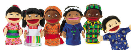 Lets Talk Multicultural Puppet Set (Set Of 6)