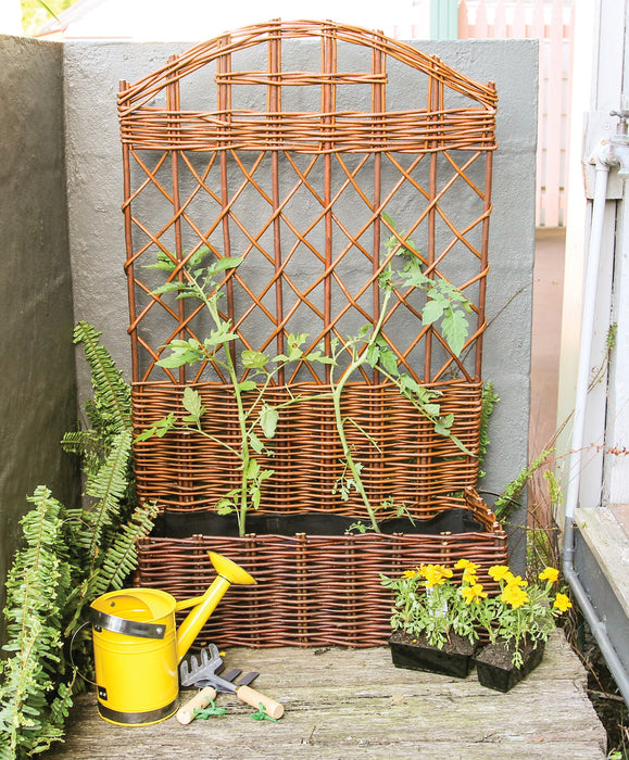 Willow Trellis Garden Planter With Liner