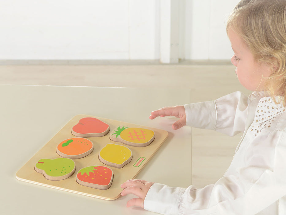 Wooden Chunky Fruit Puzzle - Reduced To Clear