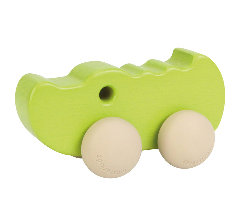 Wooden Push Along Toy Alligator