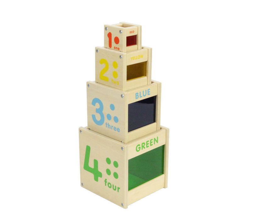 Wooden Colour Discovery Stacking Cubes