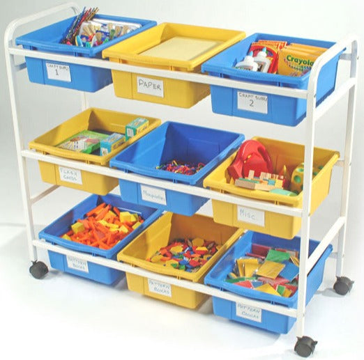 Multipurpose Cart + 9 Open Tubs