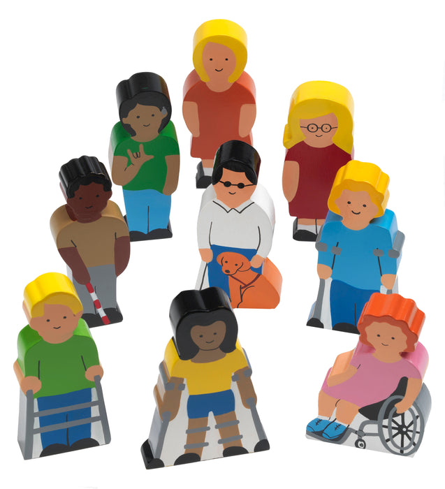 Wooden People With Special Needs