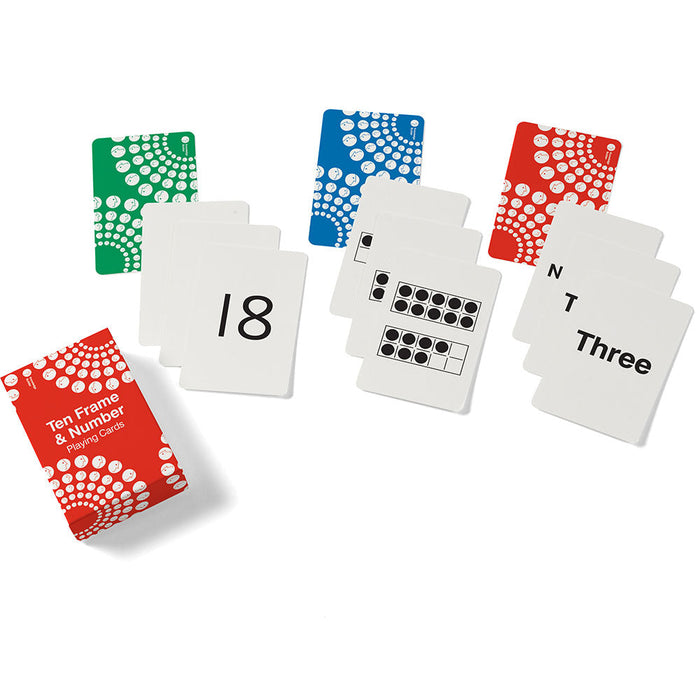 Ten Frame And Number Playing Cards