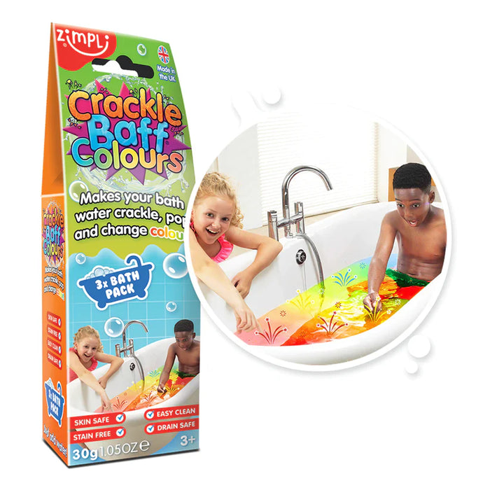 Zimpli Crackle Baff Colours (Red Blue Yellow) 30g