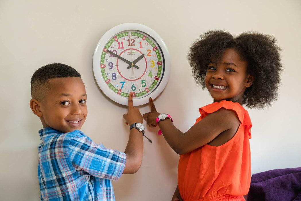 EasyRead Time Teacher Rainbow Wall Clock