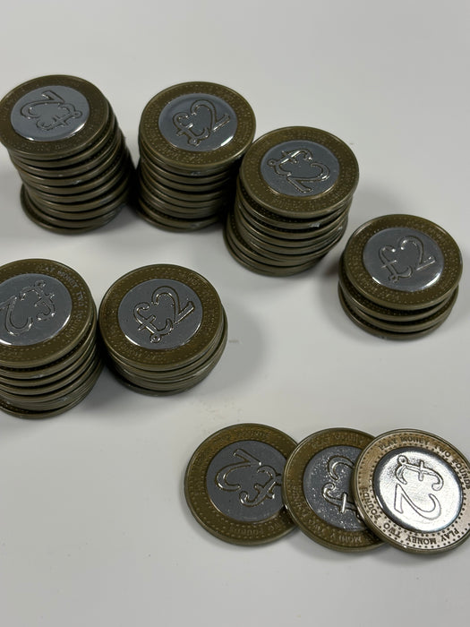 Play Money: £2 Coins (Pack of 50) - REDUCED TO CLEAR!