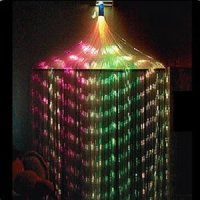 Fibre Optic Curtain (150 fibres) with interactive light