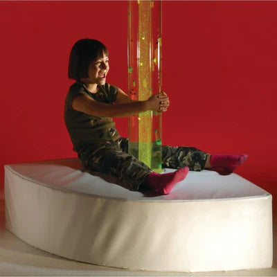 Upholstered Corner Platform for Water Bubble Tube