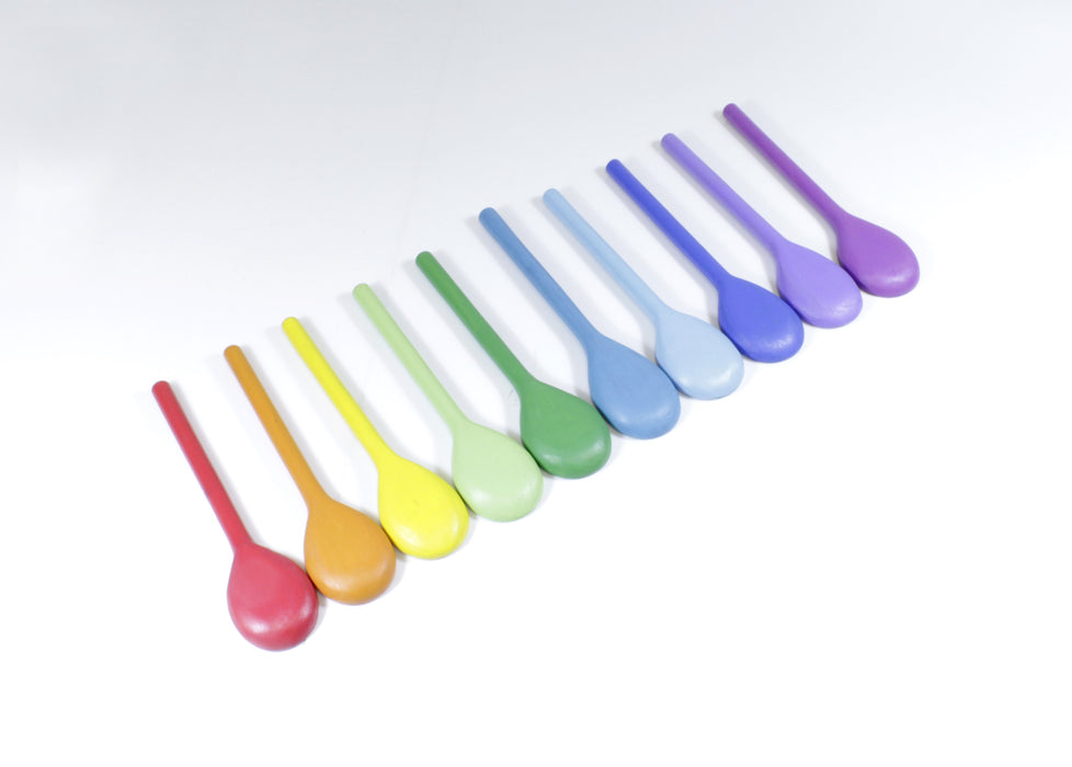 10 COLOURED SPOONS - Reduced To Clear