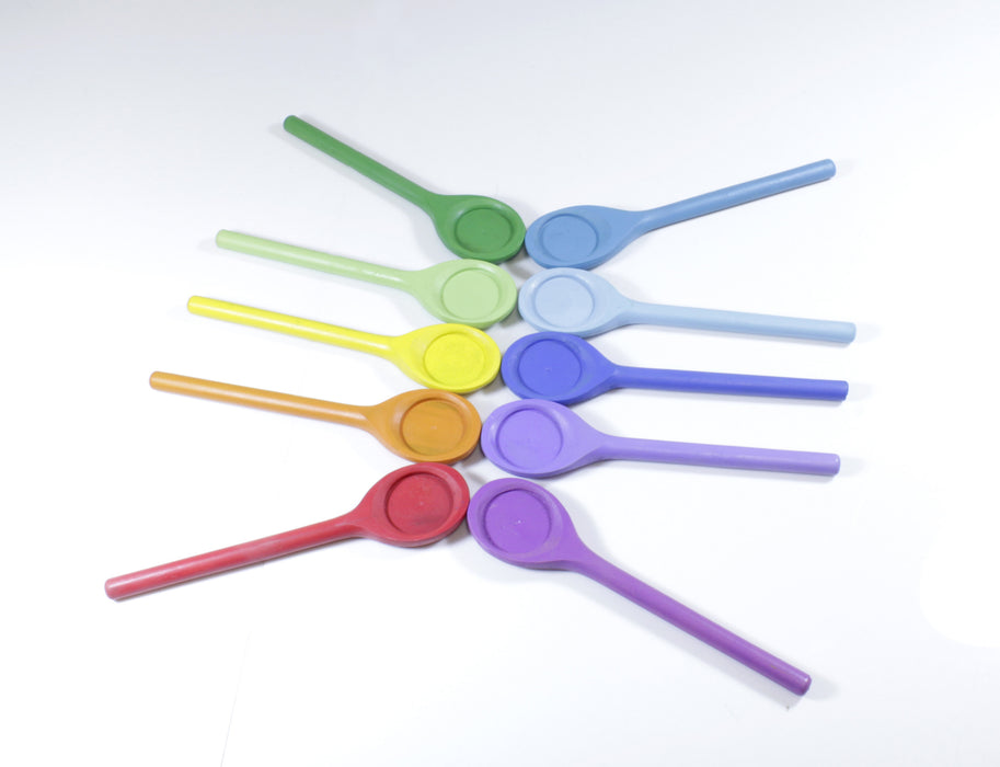 10 COLOURED SPOONS - Reduced To Clear