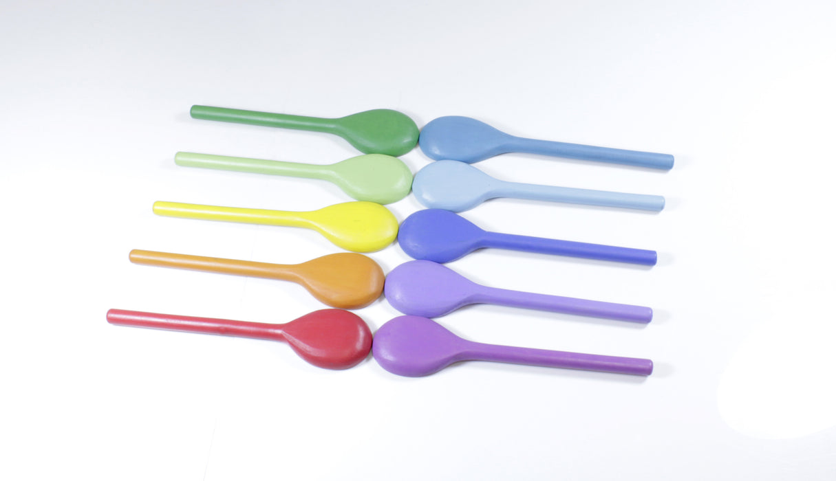 10 COLOURED SPOONS - Reduced To Clear