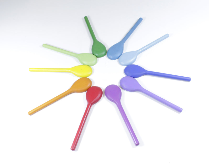 10 COLOURED SPOONS - Reduced To Clear