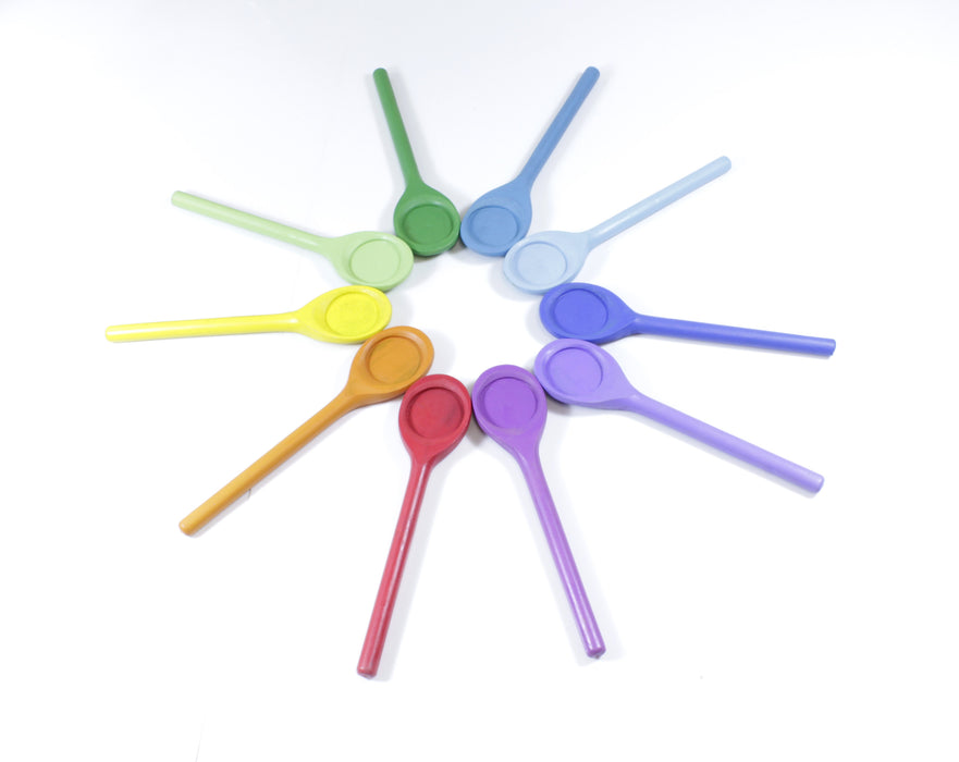 10 COLOURED SPOONS - Reduced To Clear