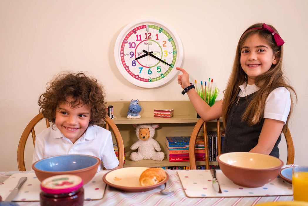 EasyRead Time Teacher Rainbow Wall Clock