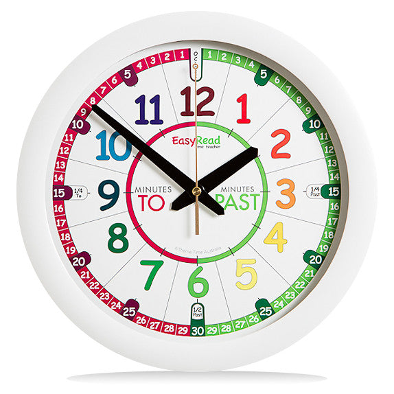 EasyRead Time Teacher Rainbow Wall Clock