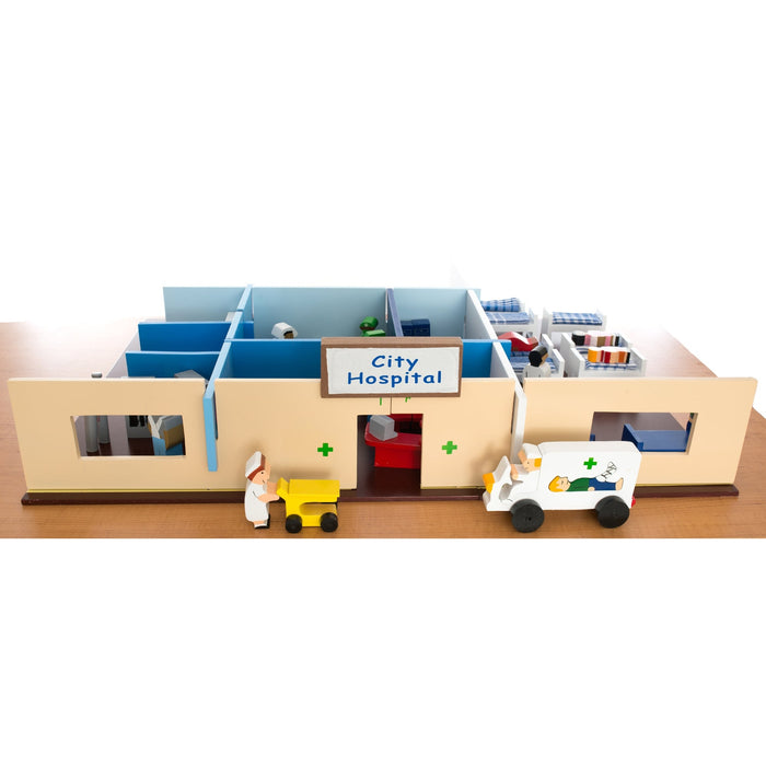 Wooden Hospital Play Set