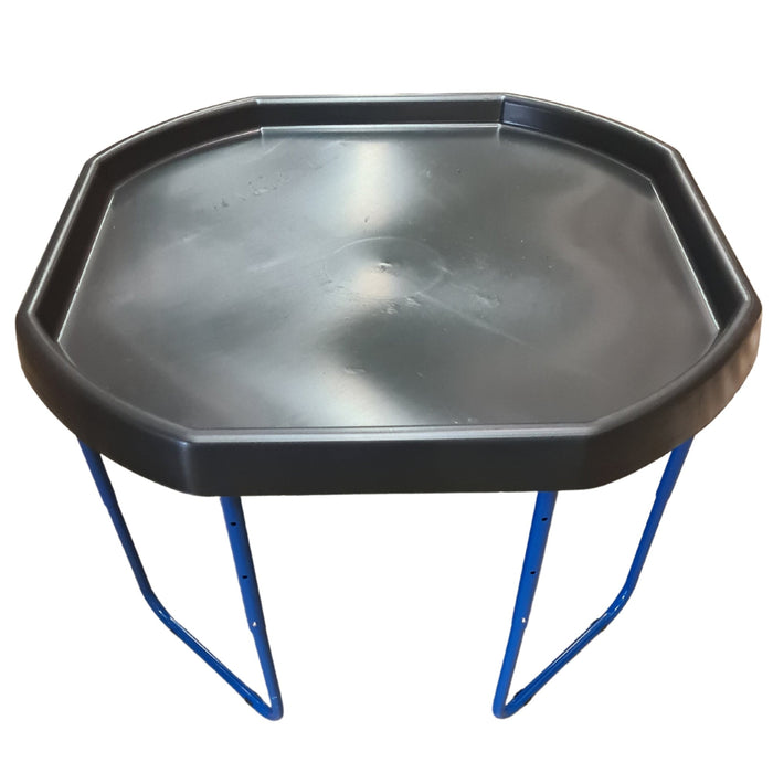 Tuff Tray (100cm), Stand and Water Resistant Cover - Black Tray, Blue Stand, Blue Cover