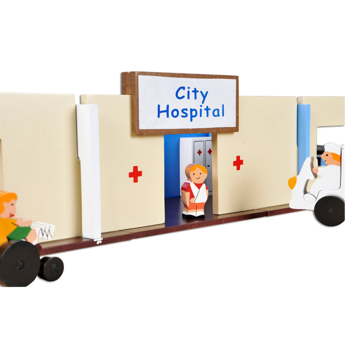 Wooden Hospital Play Set