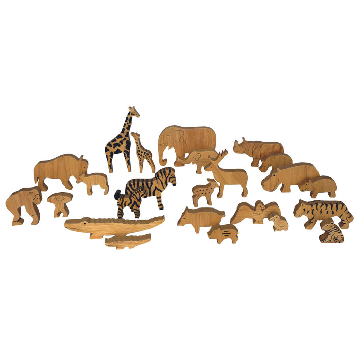 Parent & Child Wooden Animals