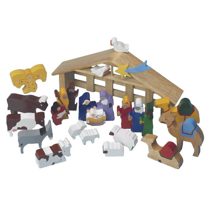 Wooden Nativity Set