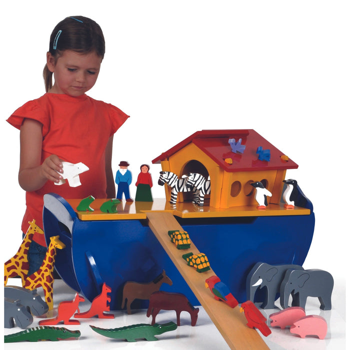 Large wooden noah's ark on sale