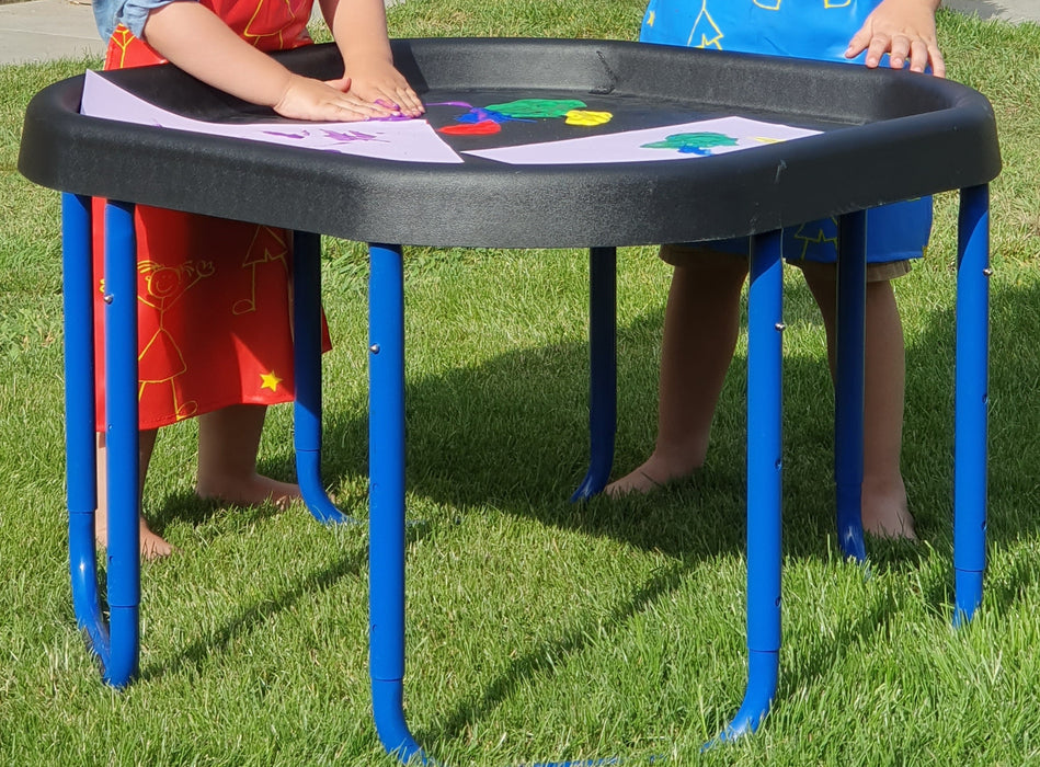 Tuff Tray (70cm) & Stand - Black Tray & Blue stand